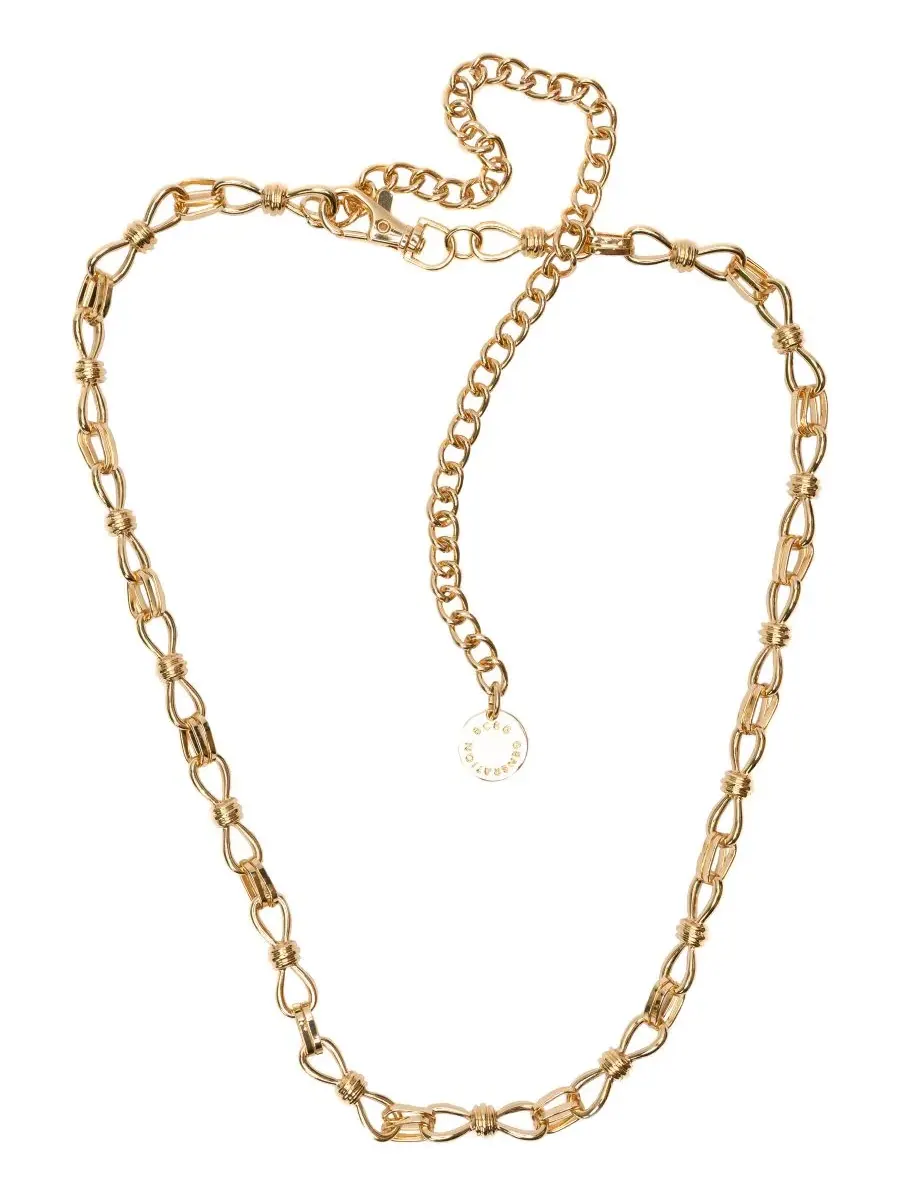 Женский пояс-цепочка с подвеской, модель Metal Knot Links Chain Belt BCBGeneration — изображение 2 из 3, золото