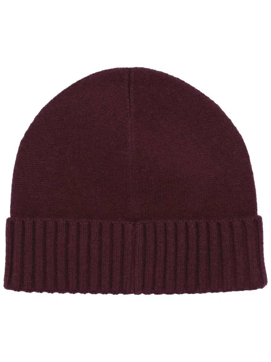 Вязаная шапка с гербовой пуговицей Crest Knit Beanie Hat Lauren Ralph Lauren — изображение 2 из 7, красный