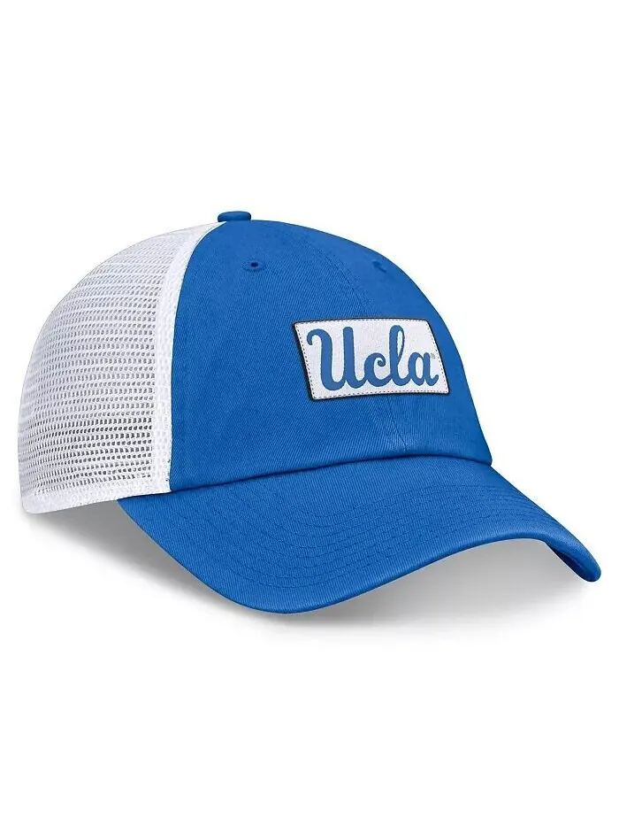 Мужская сине-белая регулируемая кепка Trucker UCLA Bruins Primetime Club Jordan — изображение 2 из 4