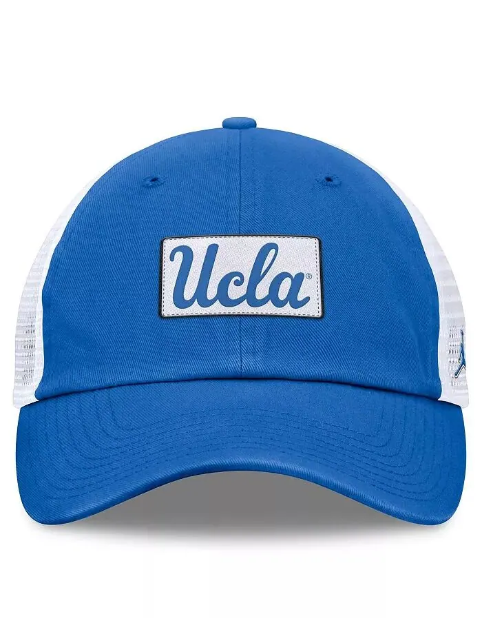 Мужская сине-белая регулируемая кепка Trucker UCLA Bruins Primetime Club Jordan — изображение 3 из 4