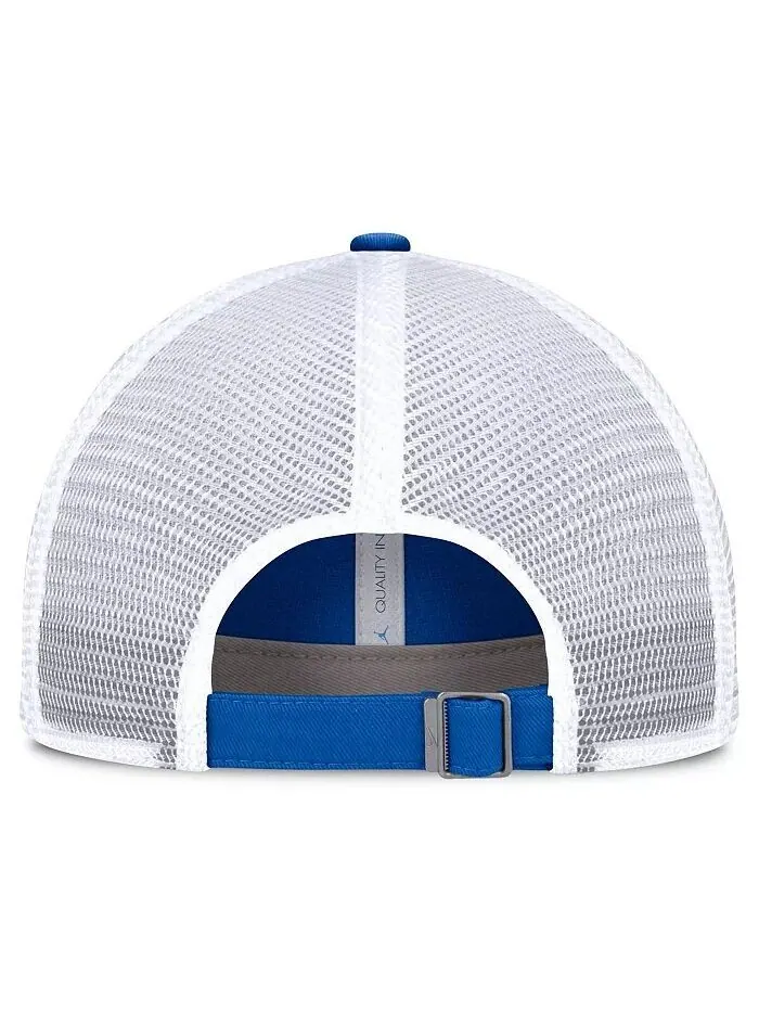 Мужская синяя/белая регулируемая кепка UCLA Bruins Primetime Club Trucker Jordan — изображение 4 из 4, синий белый