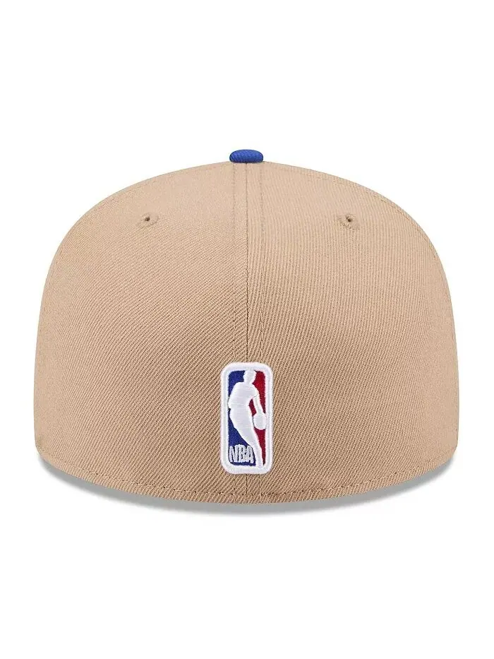 Мужская кепка Tan/Royal Golden State Warriors 2024 NBA Draft 59FIFTY Fitted New Era — изображение 3 из 4