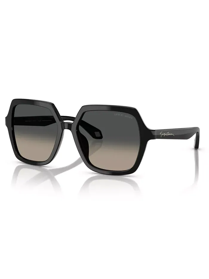 Женские солнцезащитные очки, градиентные AR8193U Giorgio Armani — изображение 1 из 10, черный