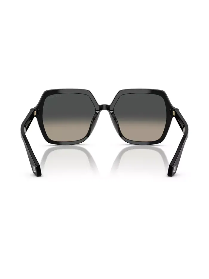 Женские солнцезащитные очки, градиентные AR8193U Giorgio Armani — изображение 4 из 10, черный