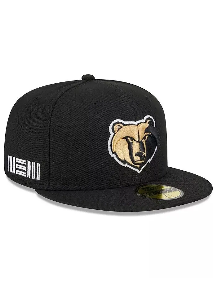 Мужская черная кепка Memphis Grizzlies 2023/24 City Edition Alternate 59FIFTY Fitted New Era