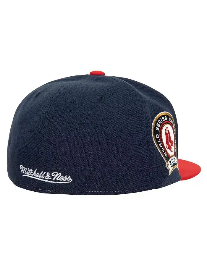 Мужская красная бейсболка Boston Red Sox Bases Loaded Fitted Mitchell & Ness — изображение 2 из 4