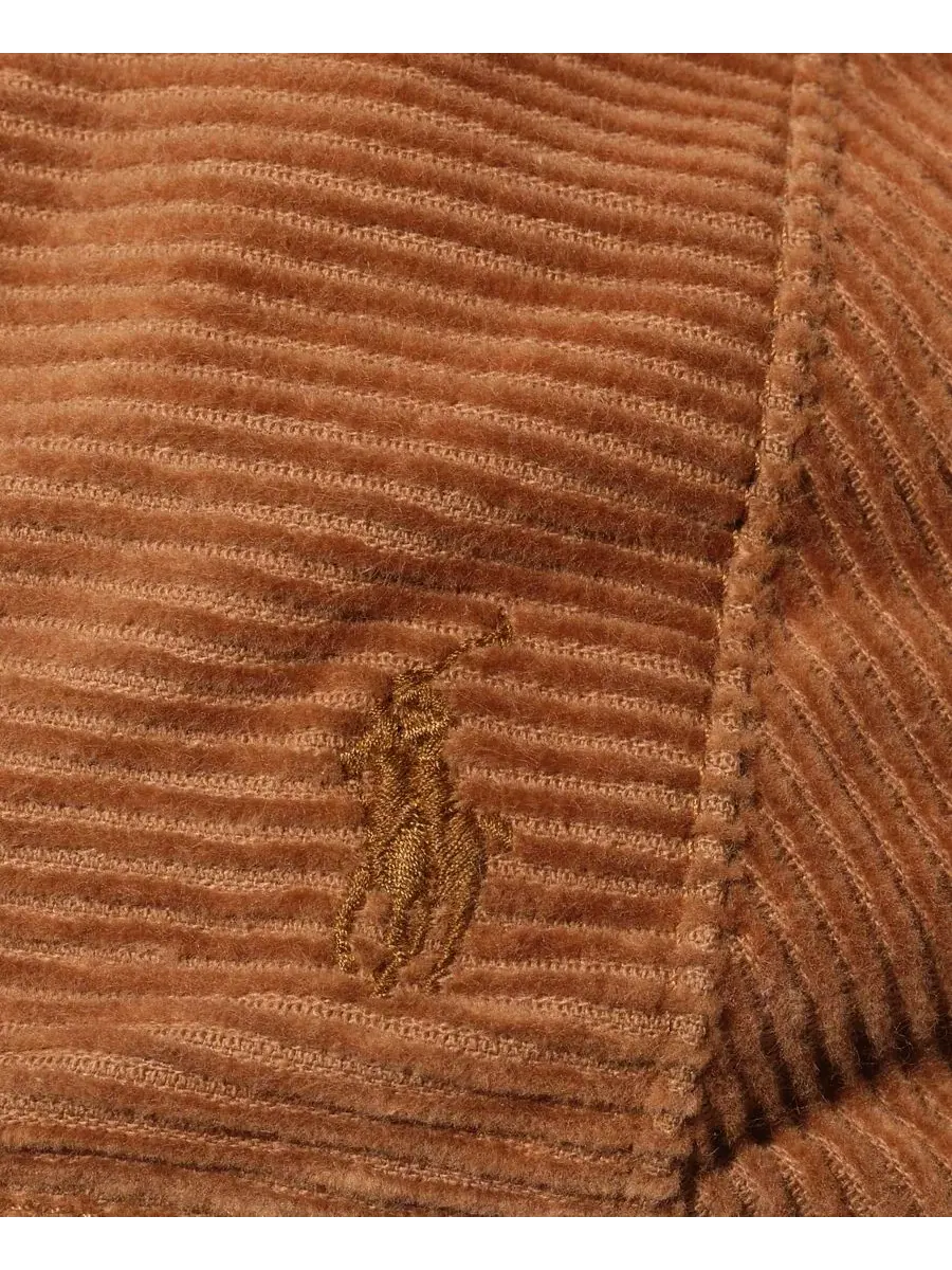 Кепка-водитель из вельвета с вышивкой Polo Ralph Lauren, New Bronze — изображение 4 из 4
