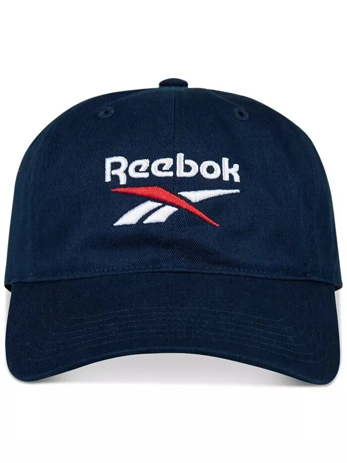 Кепка с логотипом из твила Reebok — изображение 1 из 8, темно-синий