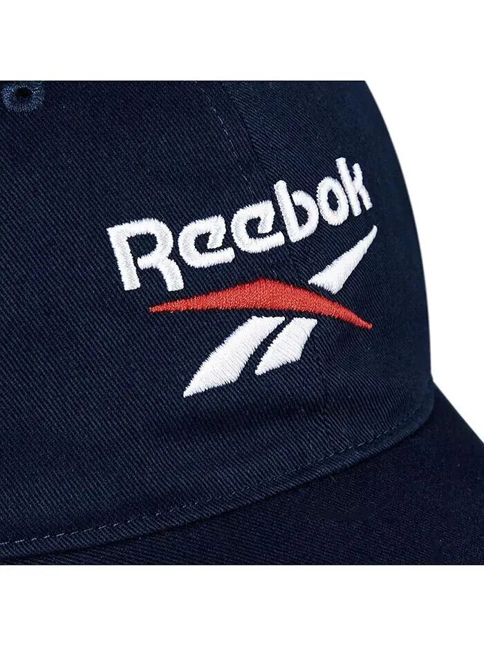 Кепка с логотипом из твила Reebok — изображение 3 из 8, темно-синий