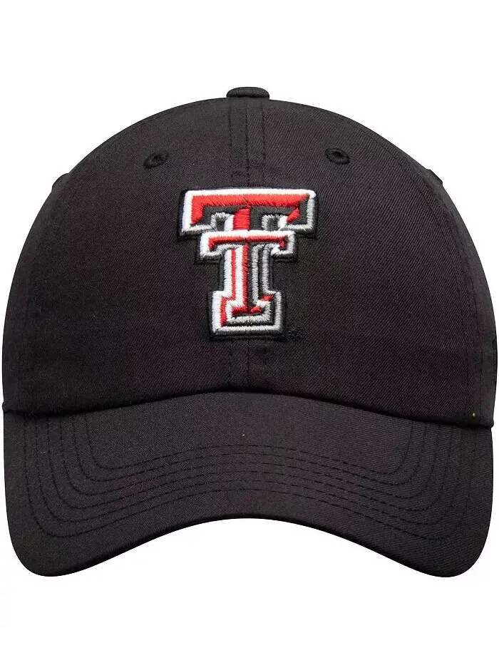 Мужская черная регулируемая шляпа с логотипом Texas Tech Red Raiders Primary Top Of The World — изображение 3 из 3, черный