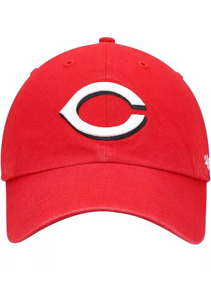 Мужская красная регулируемая шапка Cincinnati Reds Home Clean Up '47 Brand — изображение 3 из 5, красный