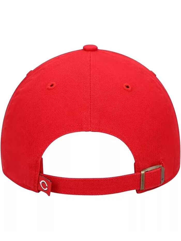 Мужская красная регулируемая шапка Cincinnati Reds Home Clean Up '47 Brand — изображение 5 из 5, красный