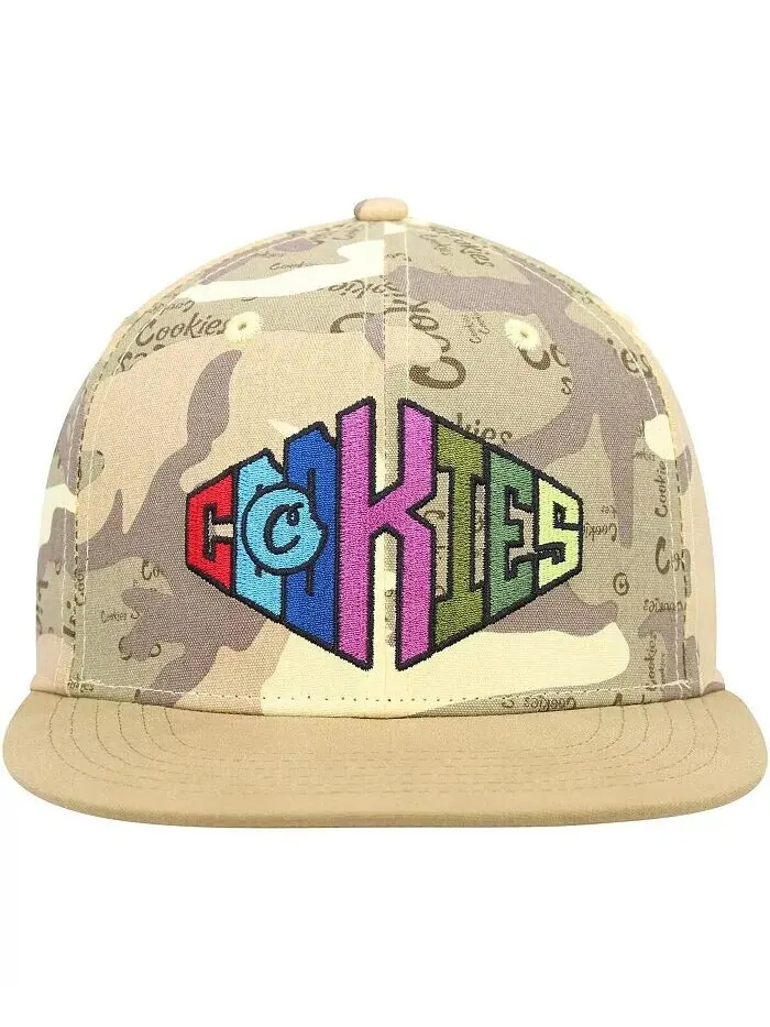 Мужская кепка Snapback цвета загара и камуфляжа Cookies — изображение 3 из 4