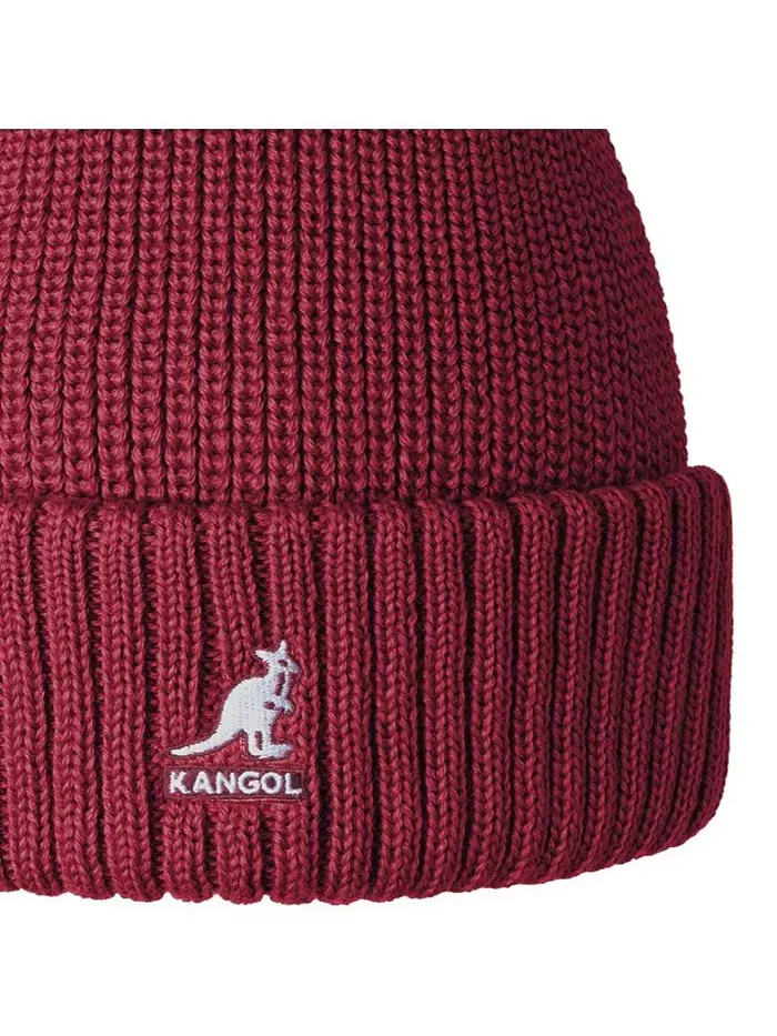 Мужские шапки бини из мериносовой шерсти с резинкой Kangol — изображение 3 из 4, красный
