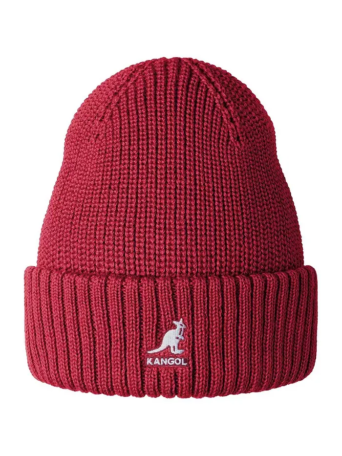 Мужские шапки бини из мериносовой шерсти с резинкой Kangol — изображение 4 из 4, красный