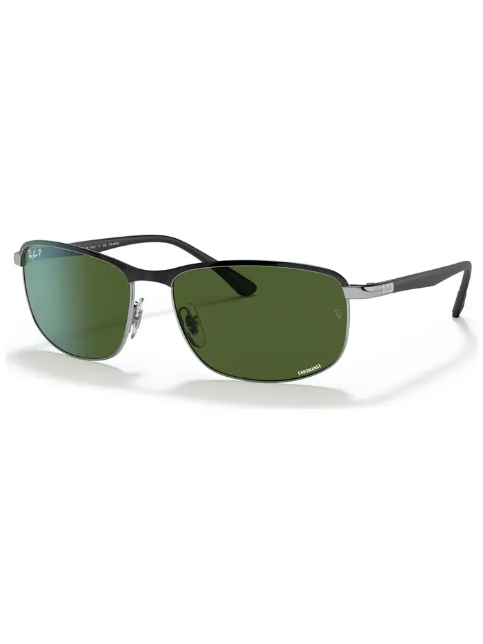 Унисекс поляризованные солнцезащитные очки, RB3671CH 60 Ray-Ban — изображение 1 из 7, зеленый