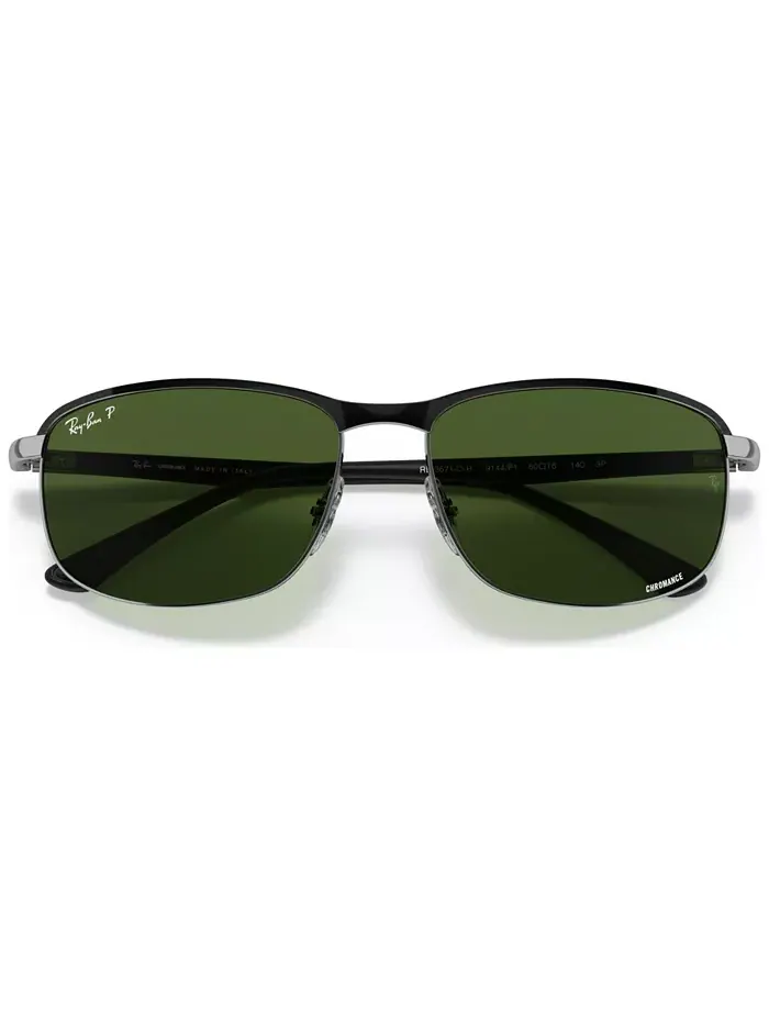 Унисекс поляризованные солнцезащитные очки, RB3671CH 60 Ray-Ban — изображение 6 из 7, зеленый
