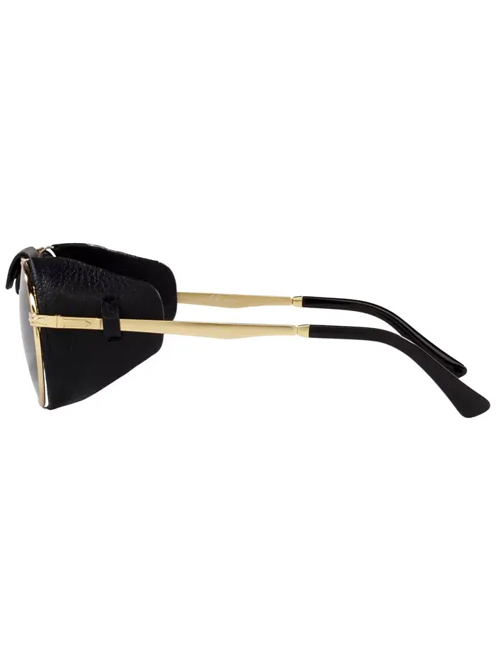 Унисекс поляризованные солнцезащитные очки, PO2496SZ 52 Persol — изображение 2 из 4, золотистый
