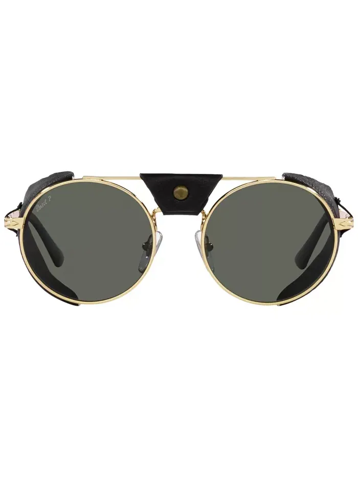 Унисекс поляризованные солнцезащитные очки, PO2496SZ 52 Persol — изображение 3 из 4, золотистый