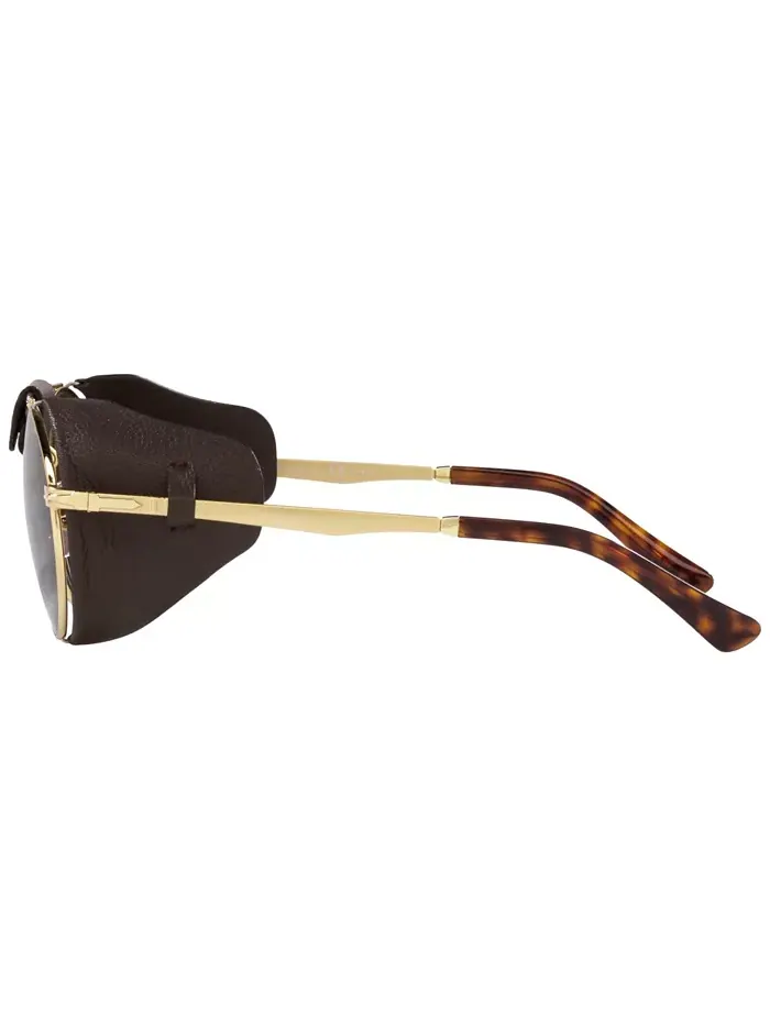 Унисекс поляризованные солнцезащитные очки, PO2496SZ 52 Persol — изображение 2 из 4, золотистый