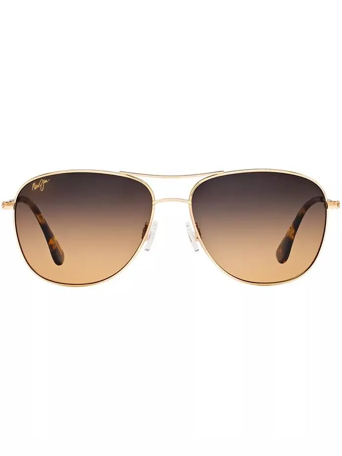 Поляризованные солнцезащитные очки Cliffhouse Maui Jim — изображение 2 из 9, золотистый/коричневый