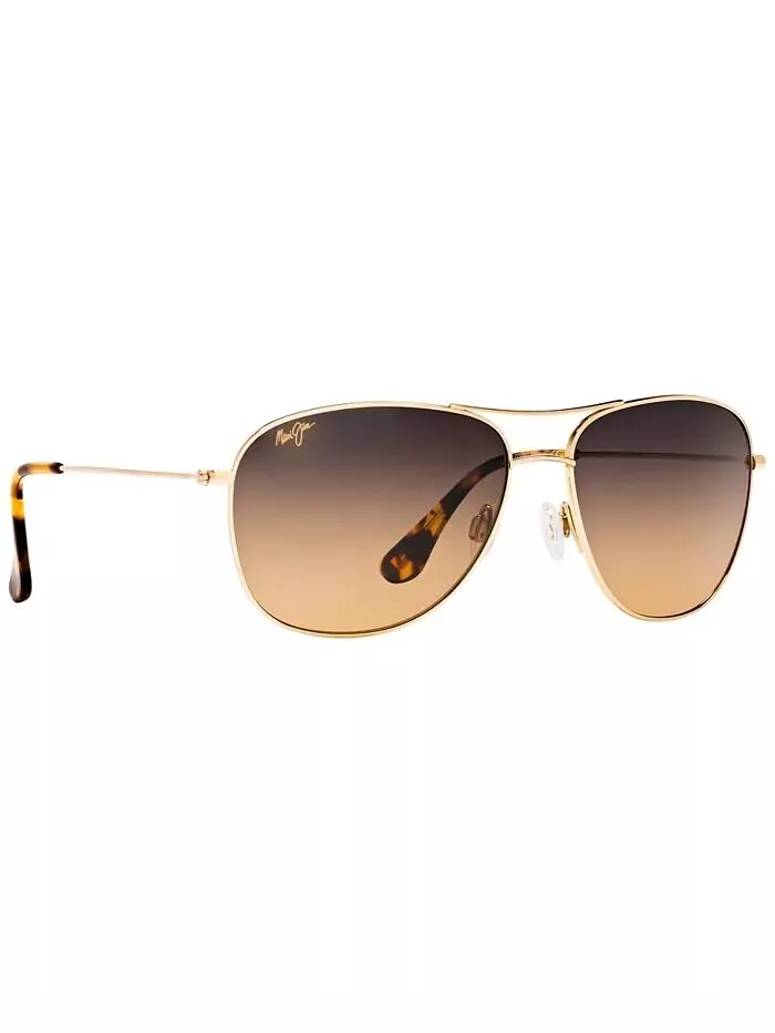 Поляризованные солнцезащитные очки Cliffhouse Maui Jim — изображение 3 из 9, золотистый/коричневый