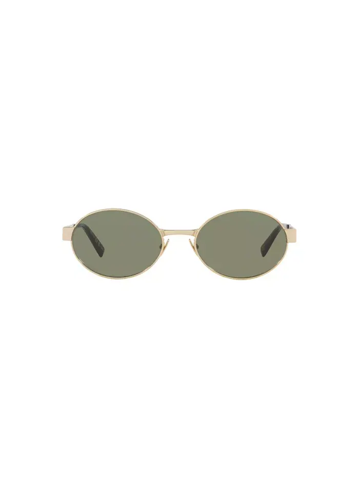 Женские овальные солнцезащитные очки, SL 692 YS000577 Saint Laurent — изображение 2 из 5, золото