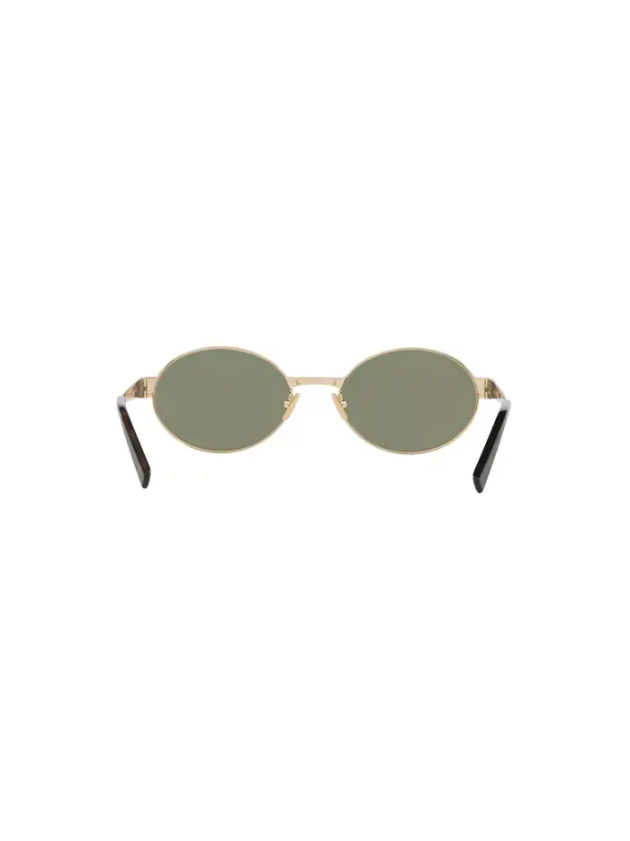 Женские овальные солнцезащитные очки, SL 692 YS000577 Saint Laurent — изображение 4 из 5, золото