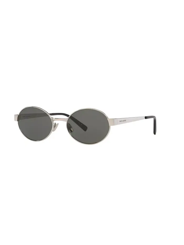 Женские овальные солнцезащитные очки, SL 692 YS000577 Saint Laurent — изображение 1 из 5, серебряный