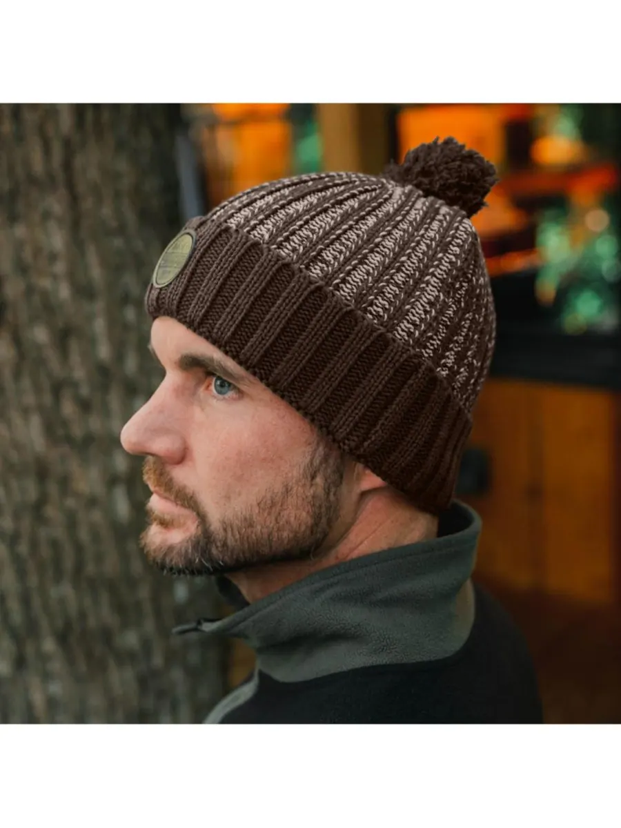 Мужская шапка-бини унисекс Mission Pom Heather Kanut Sports — изображение 2 из 3, коричневый/хаки