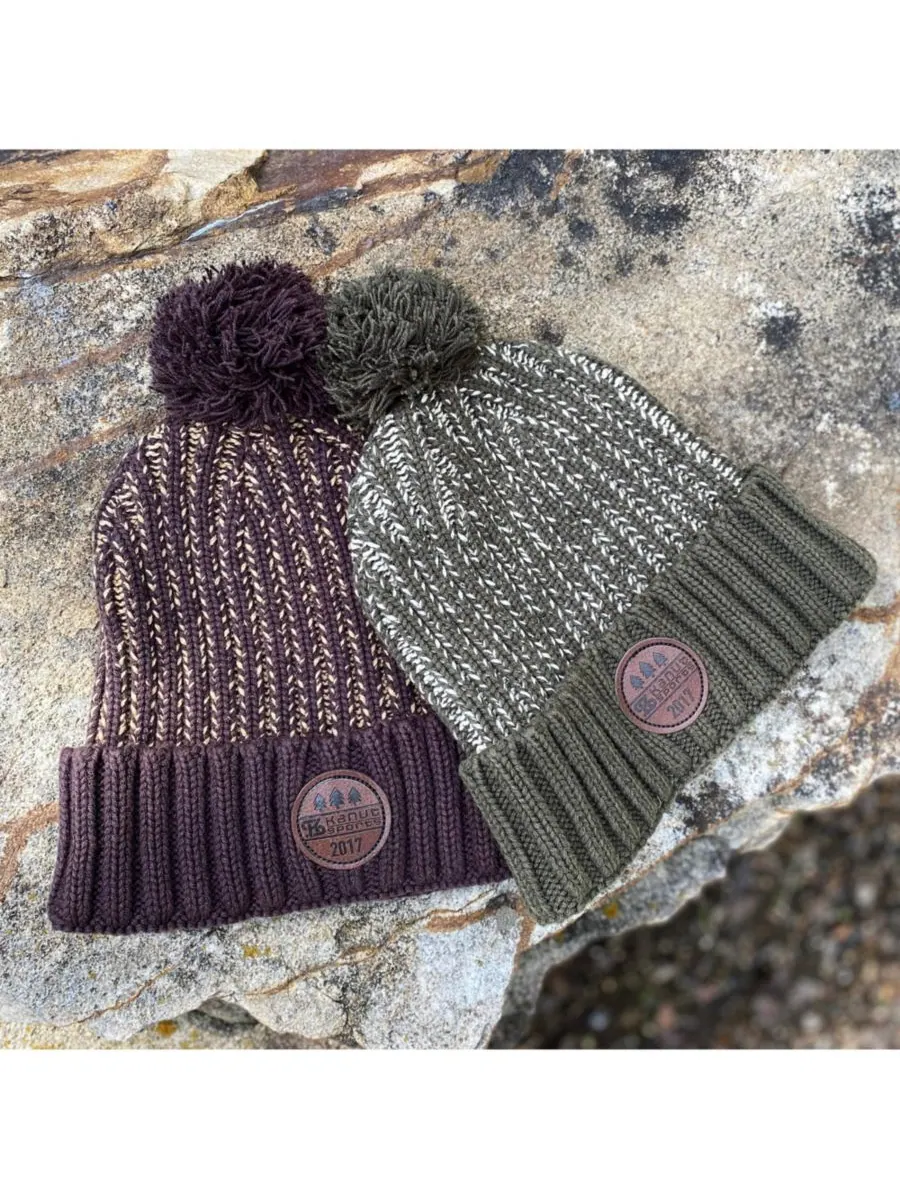 Мужская шапка-бини унисекс Mission Pom Heather Kanut Sports — изображение 3 из 3, коричневый/хаки