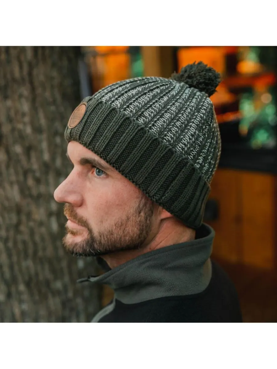 Мужская шапка-бини унисекс Mission Pom Heather Kanut Sports — изображение 2 из 3, оливковый/хаки
