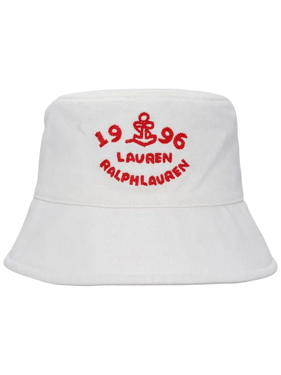 Панама с вышитым логотипом Lauren Ralph Lauren