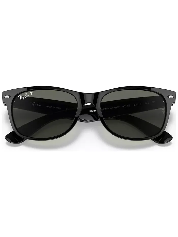 Унисекс поляризационные солнцезащитные очки RB2132 New Wayfarer Ray-Ban — изображение 6 из 7, черный