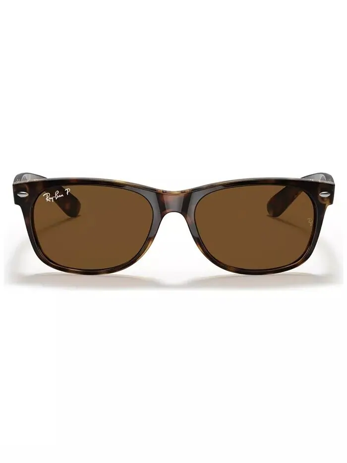 Поляризованные солнцезащитные очки унисекс, RB2132 NEW WAYFARER Ray-Ban — изображение 2 из 8, коричневый