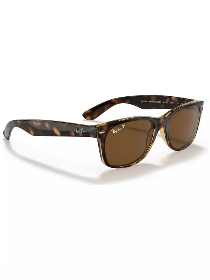 Поляризованные солнцезащитные очки унисекс, RB2132 NEW WAYFARER Ray-Ban — изображение 4 из 8, коричневый