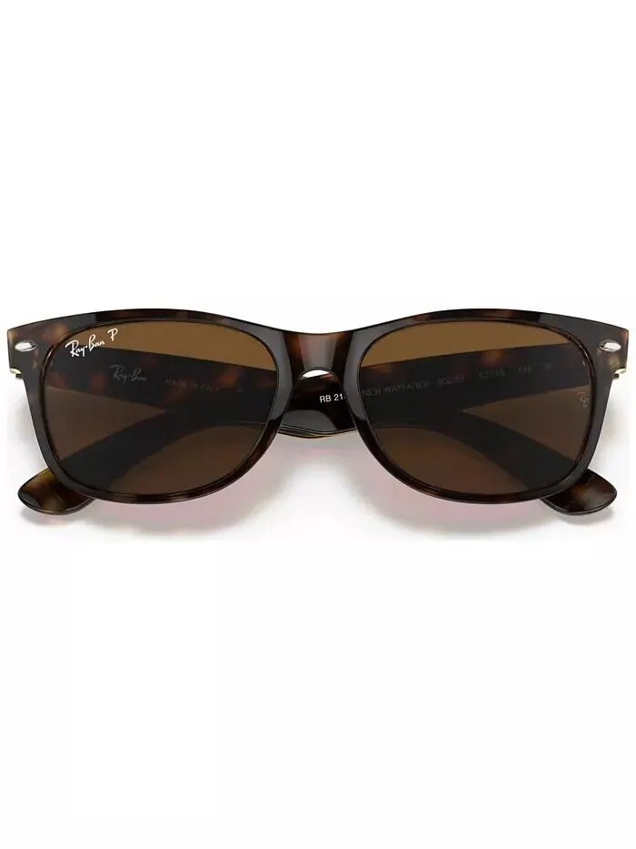 Поляризованные солнцезащитные очки унисекс, RB2132 NEW WAYFARER Ray-Ban — изображение 6 из 8, коричневый