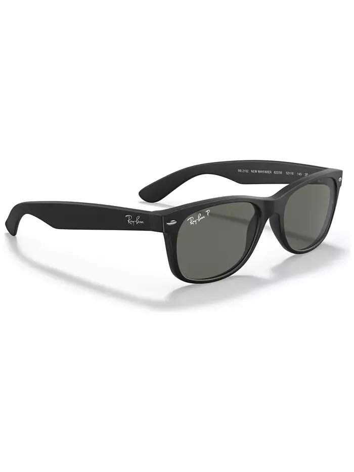 Унисекс поляризованные солнцезащитные очки, RB2132 NEW WAYFARER Ray-Ban — изображение 4 из 7, зеленый