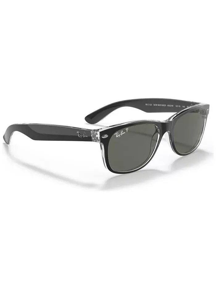 Унисекс поляризованные солнцезащитные очки, RB2132 NEW WAYFARER Ray-Ban — изображение 4 из 7, зеленый