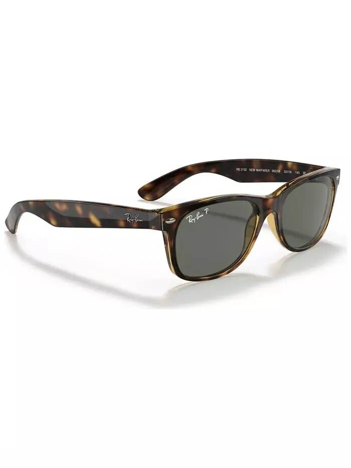 Поляризованные солнцезащитные очки унисекс, RB2132 NEW WAYFARER Ray-Ban — изображение 4 из 8, зеленый