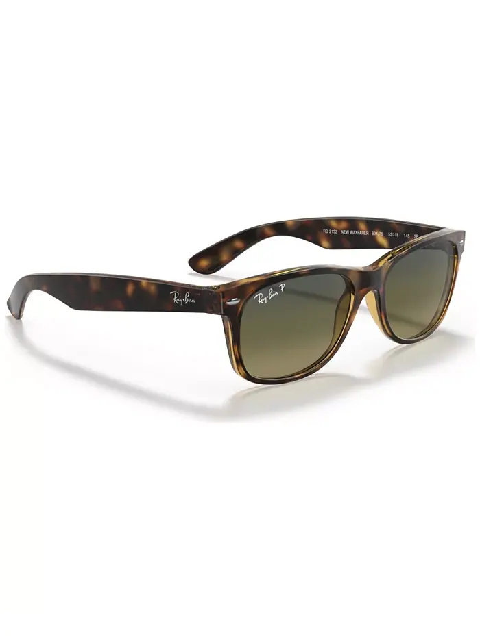 Унисекс поляризованные солнцезащитные очки, RB2132 NEW WAYFARER Ray-Ban — изображение 4 из 7, зеленый