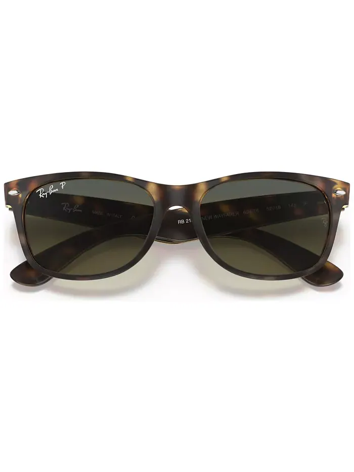 Унисекс поляризованные солнцезащитные очки, RB2132 NEW WAYFARER Ray-Ban — изображение 6 из 7, зеленый