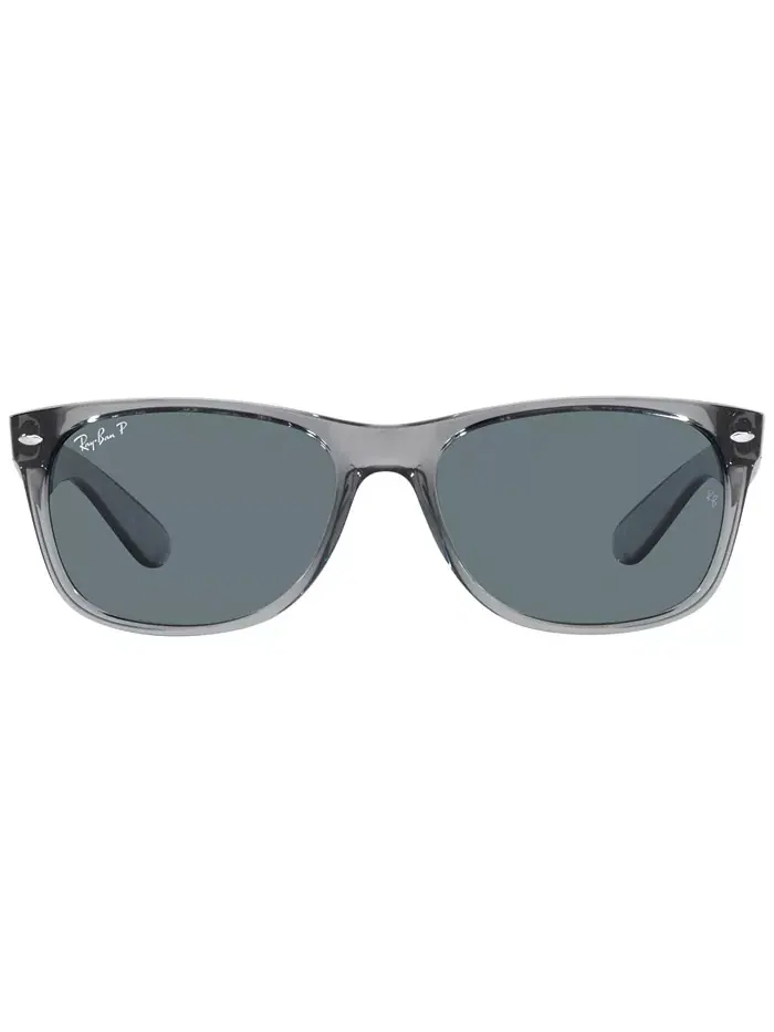 Унисекс поляризованные солнцезащитные очки, RB2132 NEW WAYFARER Ray-Ban — изображение 3 из 6, прозрачный серый