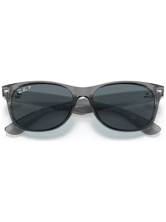 Унисекс поляризованные солнцезащитные очки, RB2132 NEW WAYFARER Ray-Ban — изображение 5 из 6, прозрачный серый