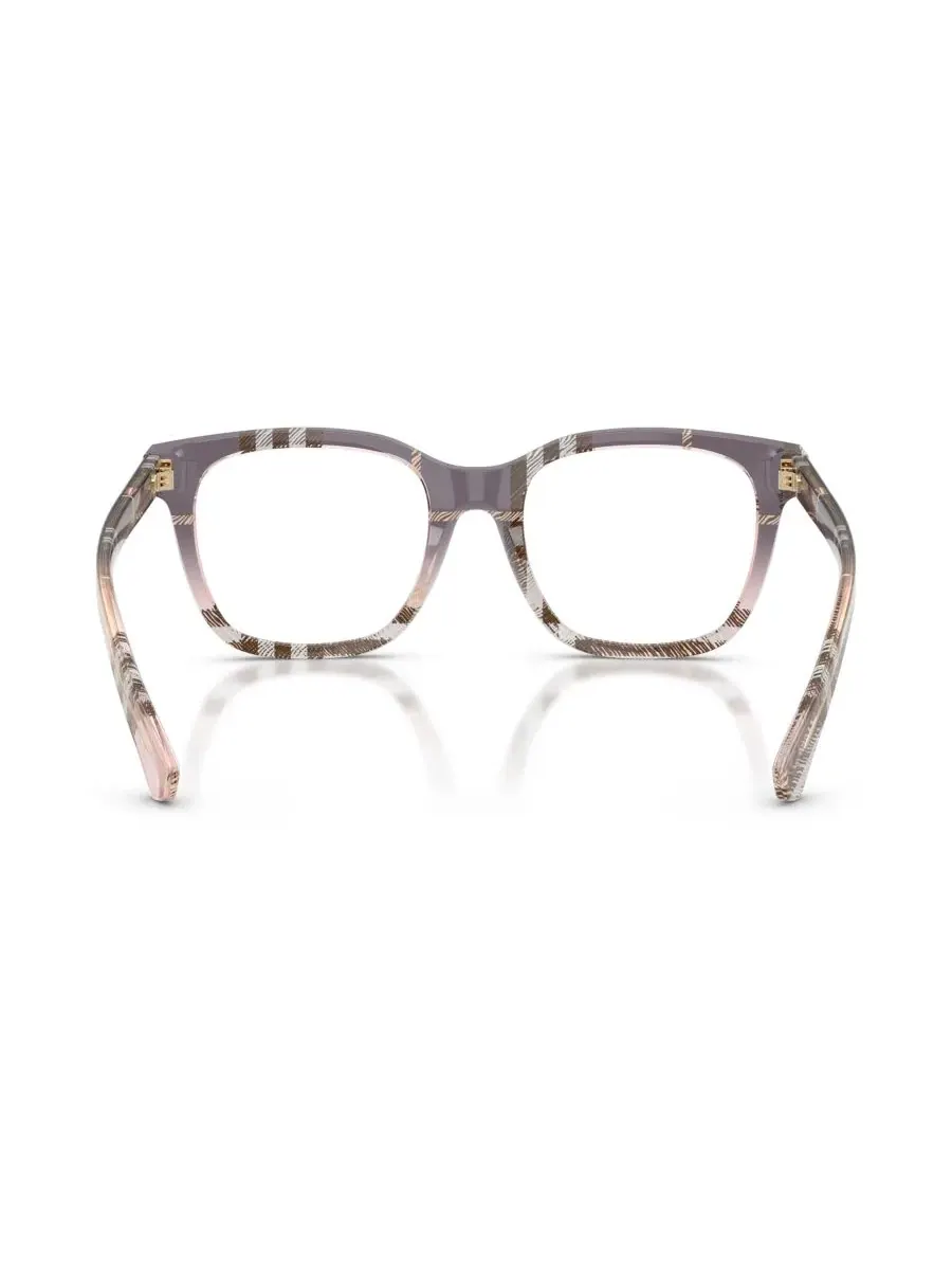Женские квадратные очки, BE2455 Burberry, Check Gradient Bow — изображение 2 из 8