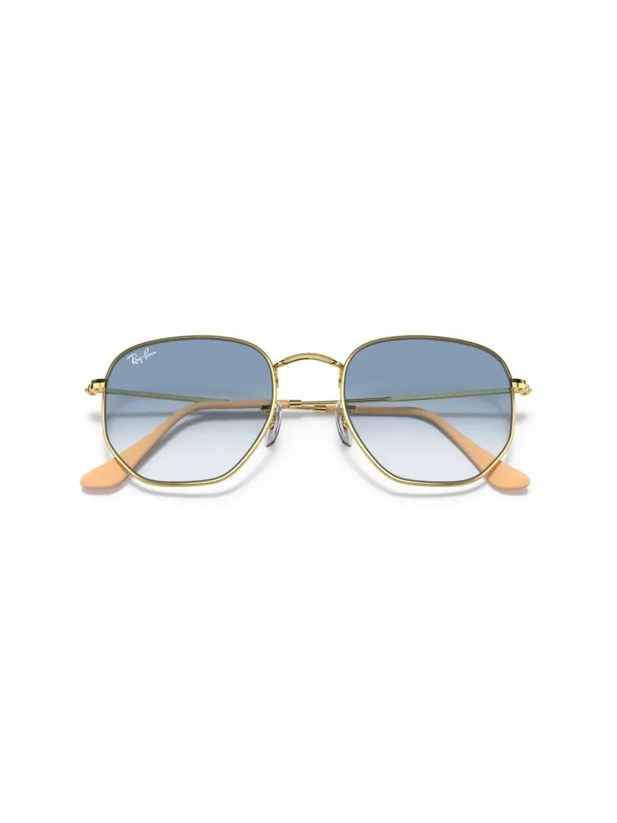 Солнцезащитные очки унисекс шестиугольной формы, RB3548 Ray-Ban, arista золото — изображение 4 из 7, золотистый
