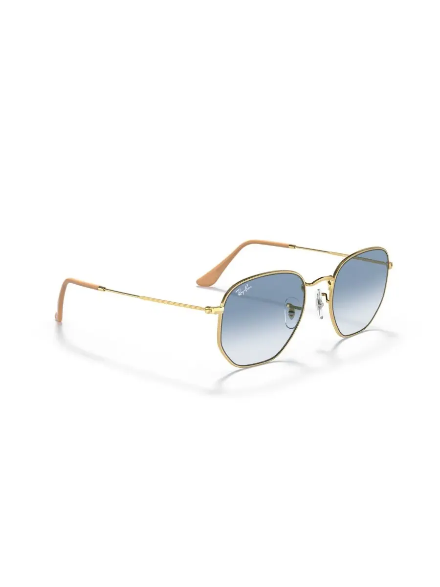 Солнцезащитные очки унисекс шестиугольной формы, RB3548 Ray-Ban, arista золото — изображение 5 из 7, золотистый