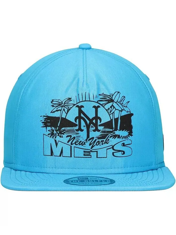 Мужская синяя кепка New York Mets Neon Golfer Snapback New Era — изображение 4 из 4, синий