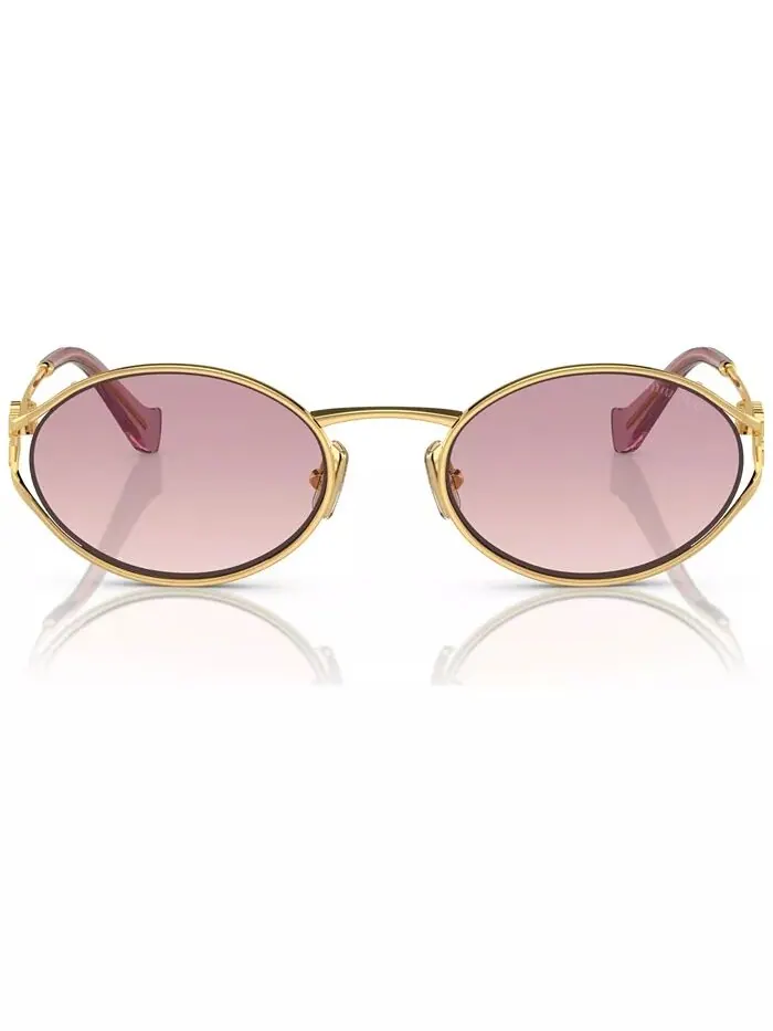 Женские солнцезащитные очки MIU MIU — изображение 2 из 6, золотистый