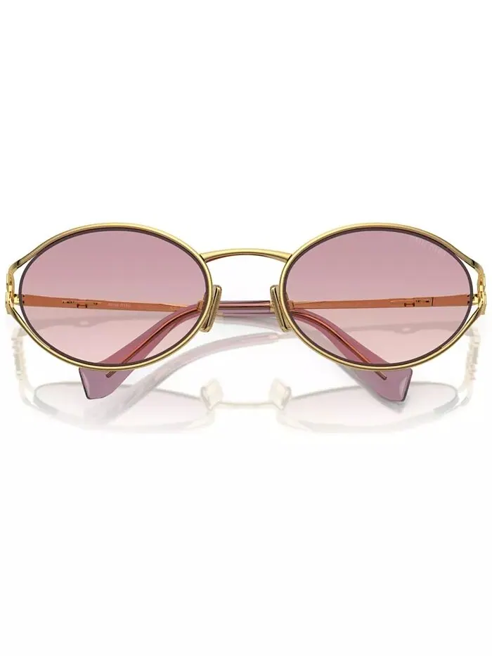 Женские солнцезащитные очки MIU MIU — изображение 5 из 6, золотистый